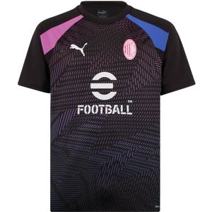 PUMA AC Milan Pre-Match Trainingsshirt 2023-2024 Zwart Blauw Roze