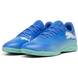 PUMA Future 7 Play Zaalvoetbalschoenen (IN) Blauw Turquoise Wit