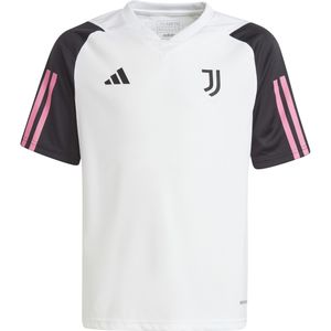 adidas Juventus Trainingsshirt 2023-2024 Kids Wit Zwart Roze
