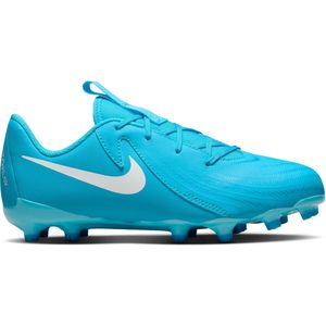 Nike Phantom GX II Academy Gras / Kunstgras Voetbalschoenen (MG) Kids Blauw Wit