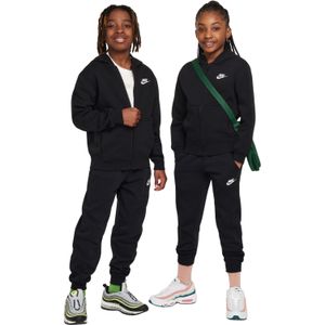 Nike Sportswear Club Fleece Trainingspak Full-Zip Hooded Kids Zwart Wit