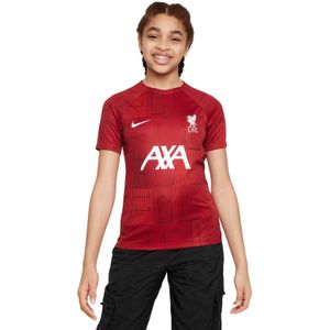 Nike Liverpool Pre-Match Trainingsshirt 2023-2024 Kids Rood Wit