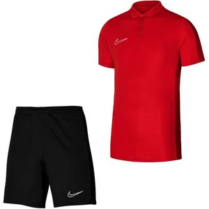 Nike Dri-FIT Academy 23 Polo Trainingsset Rood Wit