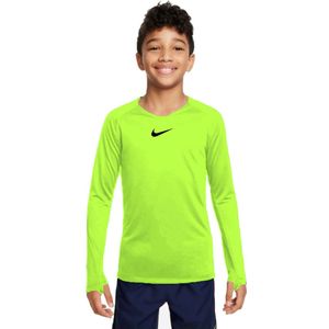 Nike Dri-FIT Park Ondershirt Lange Mouwen Kids Neongeel Zwart