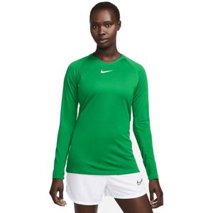 Nike Dri-Fit Park Ondershirt Lange Mouwen Dames Groen Wit