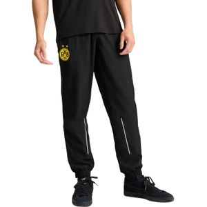 PUMA Borussia Dortmund FtblArchive Trainingsbroek 2024-2025 Zwart Geel