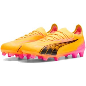 PUMA Ultra Ultimate Gras / Kunstgras Voetbalschoenen (MG) Dames Oranje Zwart Roze