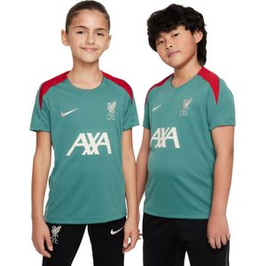 Nike Liverpool Strike Trainingsshirt 2024-2025 Kids Groen Rood