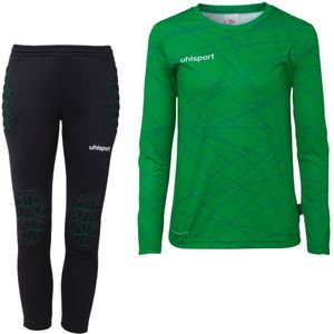 Uhlsport Prediction Keeperstenue Kids Groen Zwart