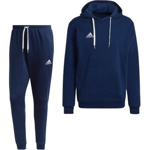 adidas Entrada 22 Sweat Hoodie Trainingspak Donkerblauw Wit