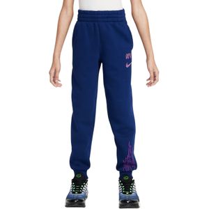 Nike Kylian Mbappé Club Fleece Joggingbroek 2025-2026 Kids Donkerblauw Paars Goud