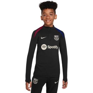 Nike FC Barcelona Strike Trainingstrui 1/4-Zip 2024-2025 Kids Zwart Wit Rood Blauw