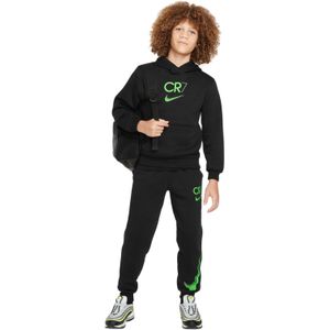 Nike CR7 Club Fleece Hoodie Trainingspak Kids Zwart Felgroen