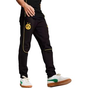 PUMA Borussia Dortmund Casuals Trainingsbroek 2024-2025 Zwart Geel