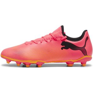 PUMA Future 7 Play Gras / Kunstgras Voetbalschoenen (MG) Roze Zwart Oranje