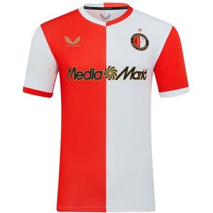 Feyenoord - Thuisshirt - Rood-Wit - Korte Mouwen - V-hals Kraag