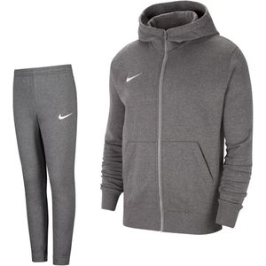 Nike Park 20 Fleece Full-Zip Trainingspak Kids Donkergrijs