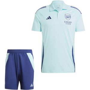 adidas Arsenal Polo Zomerset 2024-2025 Lichtblauw Donkerblauw