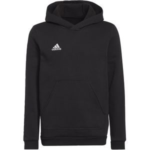 adidas Entrada 22 Sweat Hoodie Kids Zwart Wit