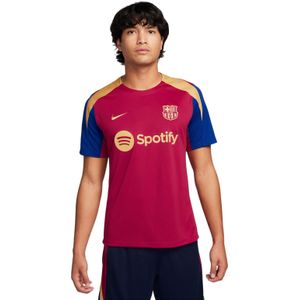 Nike FC Barcelona Strike Trainingsshirt 2023-2024 Bordeauxrood Donkerblauw Goud