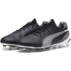 PUMA King Ultimate Gras / Kunstgras Voetbalschoenen (MG) Zwart Wit Grijs