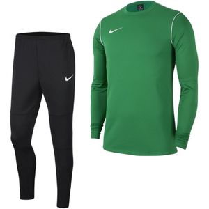 Nike Park 20 Sweat Trainingspak Kids Groen Zwart