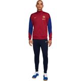 Nike FC Barcelona Strike Trainingspak Full-Zip 2023-2024 Bordeauxrood Donkerblauw Goud