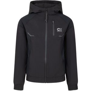 Cruyff Elite Jack Hooded Kids Zwart Zilver