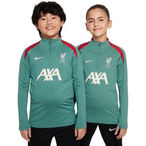 Nike Liverpool Strike Trainingstrui 1/4-Zip 2024-2025 Kids Groen Rood