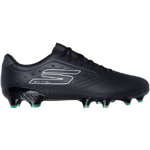 Skechers Razor 1.5 Academy Gras Voetbalschoenen (FG) Zwart Zilver Groen