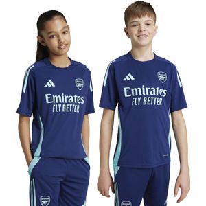 adidas Arsenal Trainingsshirt 2024-2025 Kids Donkerblauw Lichtblauw