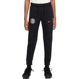 Nike Paris Saint-Germain Tech Fleece Joggingbroek 2024-2025 Kids Zwart Antraciet Rood