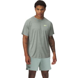 Under Armour Tech Textured Vanish Trainingsset Woven Groen Felgeel Zwart