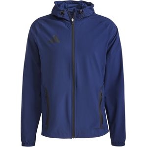 adidas Tiro 25 Vis Tech Competition Hooded Trainingsjack Kids Donkerblauw Zwart