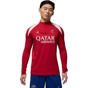 Nike Paris Saint-Germain x Jordan Strike Trainingstrui 1/4-Zip 2024-2025 Rood Wit