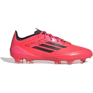 adidas F50 Pro Gras Voetbalschoenen (FG) Felrood Zwart Zilver