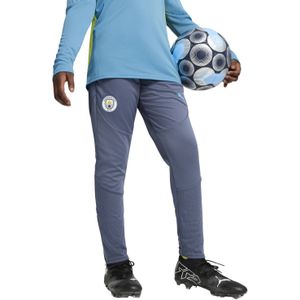 PUMA Manchester City Trainingsbroek 2024-2025 Kids Donkerblauw Lichtblauw