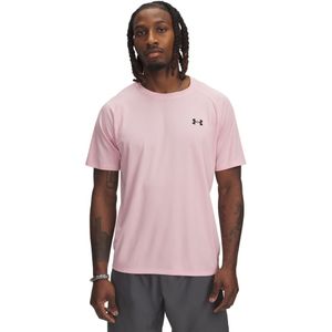 Under Armour Tech Textured Trainingsshirt Lichtroze Zwart