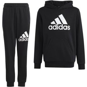 adidas Essentials Big Logo Hoodie Joggingpak Kids Zwart Wit