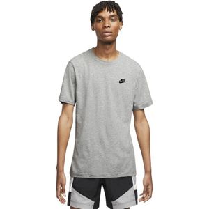 Nike Sportswear Club T-Shirt Grijs Zwart