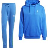 adidas Italië DNA Hoodie Trainingspak 2024-2026 Blauw Wit Goud