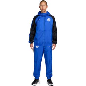 Nike Inter Milan Trainingspak Woven Hooded 2024-2025 Blauw Zwart Wit