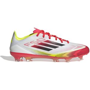 adidas F50 Pro Gras Voetbalschoenen (FG) Wit Rood Zwart Geel