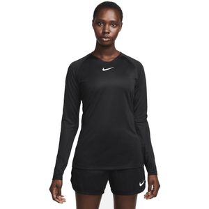 Nike Dri-Fit Park Ondershirt Lange Mouwen Dames Zwart Wit