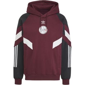 adidas Ajax Originals Hoodie 2024-2025 Bordeauxrood Wit Zwart