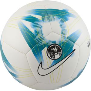 Nike Premier League Pitch Voetbal Maat 5 2023-2024 Wit Blauw Zwart Geel