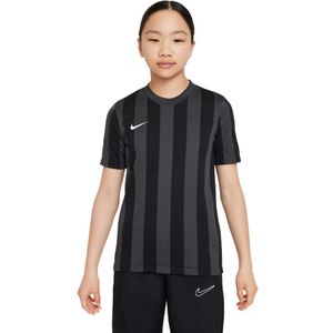 Nike Striped Division IV Voetbalshirt Kids Zwart Antraciet