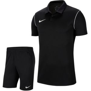 Nike Park 20 Polo Trainingsset Kids Zwart Wit