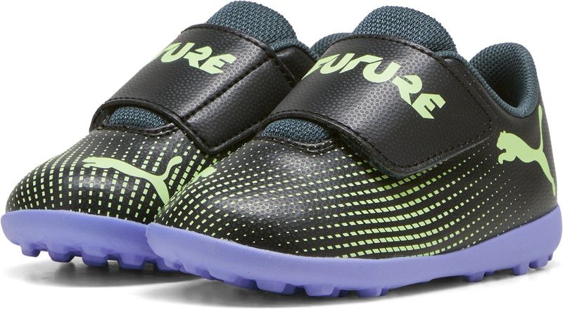 PUMA Future 7 Play Turf Voetbalschoenen (TF) Baby / Peuters Grijs Paars Groen Wit