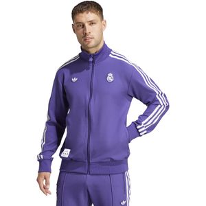 adidas Real Madrid Icon Trainingsjack 2024-2025 Paars Wit